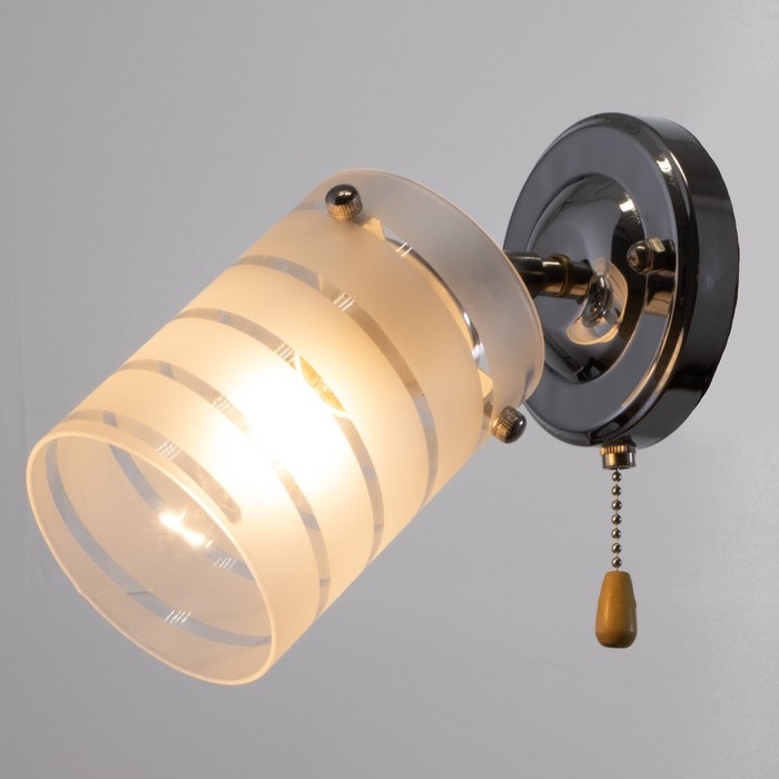 Бра 2017/1CR E27 60Вт хром 15х11х17 см