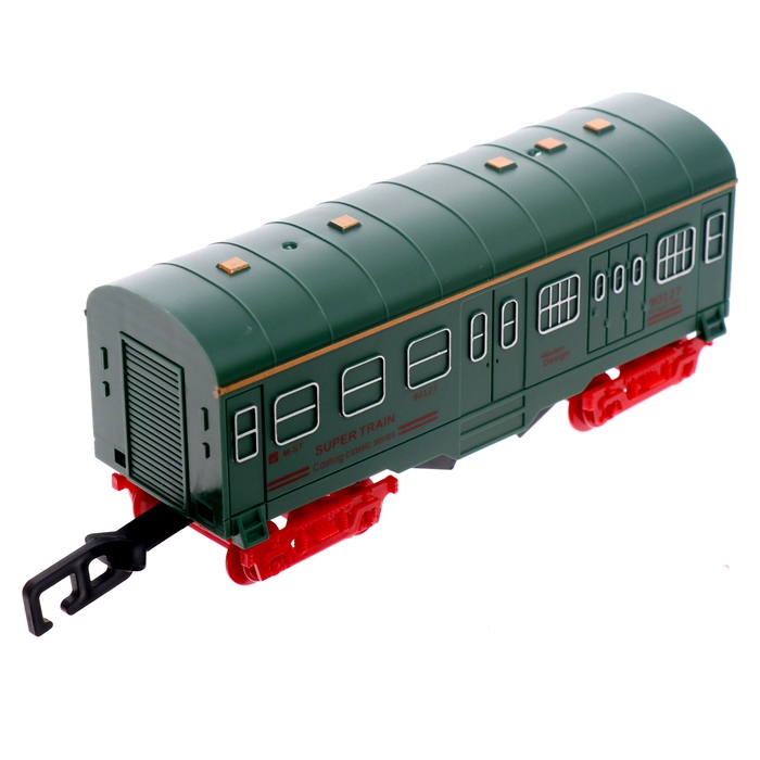 Железная дорога «Винтаж», 2 состава в комплекте, свет и звук, работает от батареек Железная дорога «Винтаж», 2 состава в комплекте, свет и звук, работает от батареек