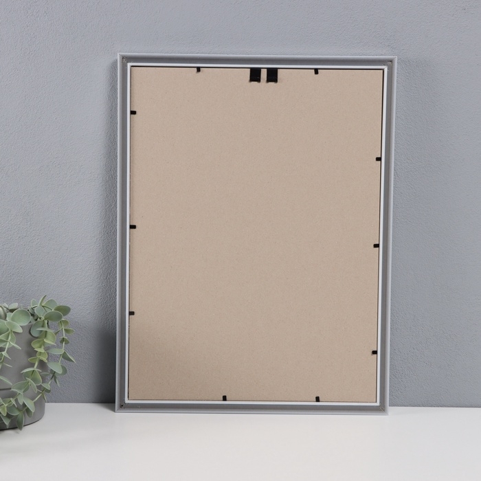 Фоторамка пластик Фоторамка пластик "Пиксель" 30х40 см, серебро