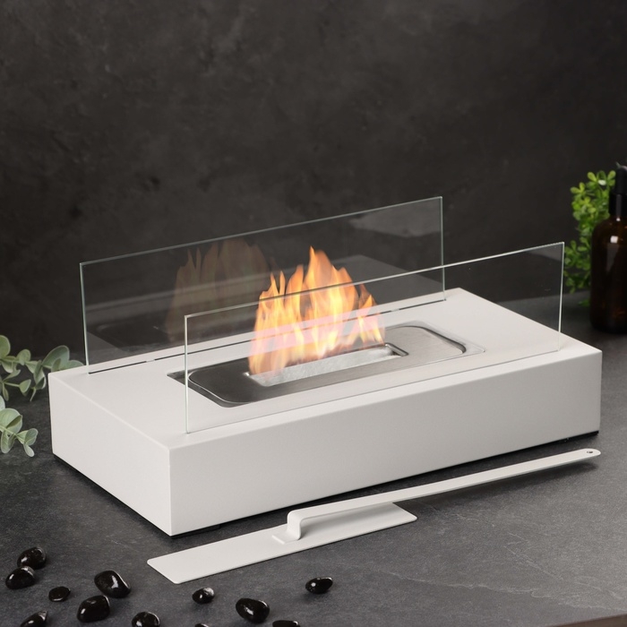 Биокамин настольный 35х18х15см, белый Биокамин настольный 35х18х15см, белый