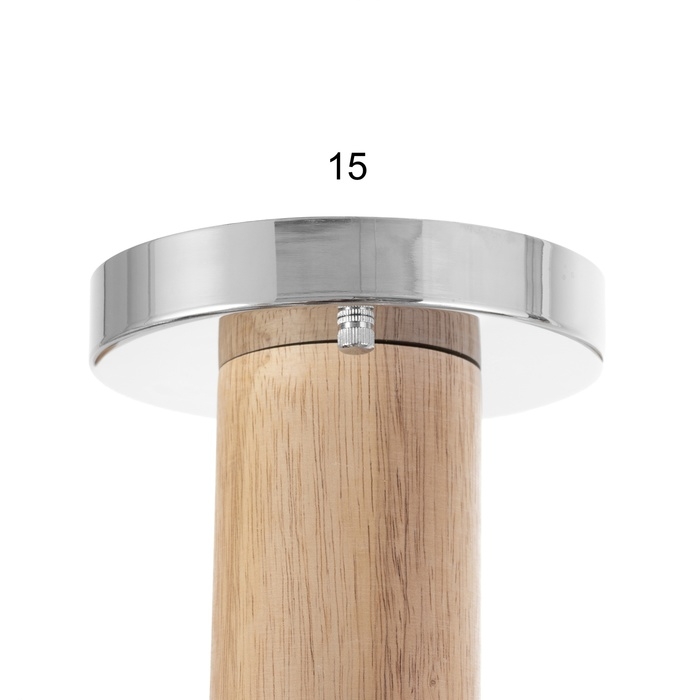 Люстра Люстра "Джулия" 6хLED 144Вт 3000-6000К черно-хромовый 80х80х22 см