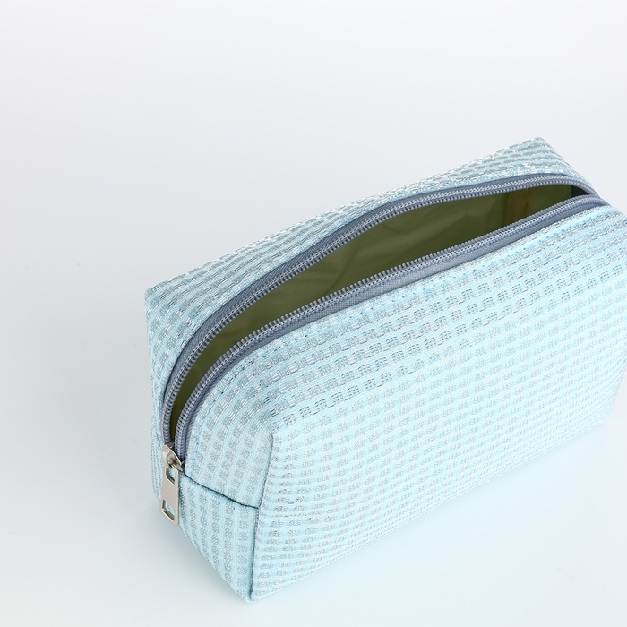Косметичка на молнии, цвет голубой Косметичка на молнии, цвет голубой