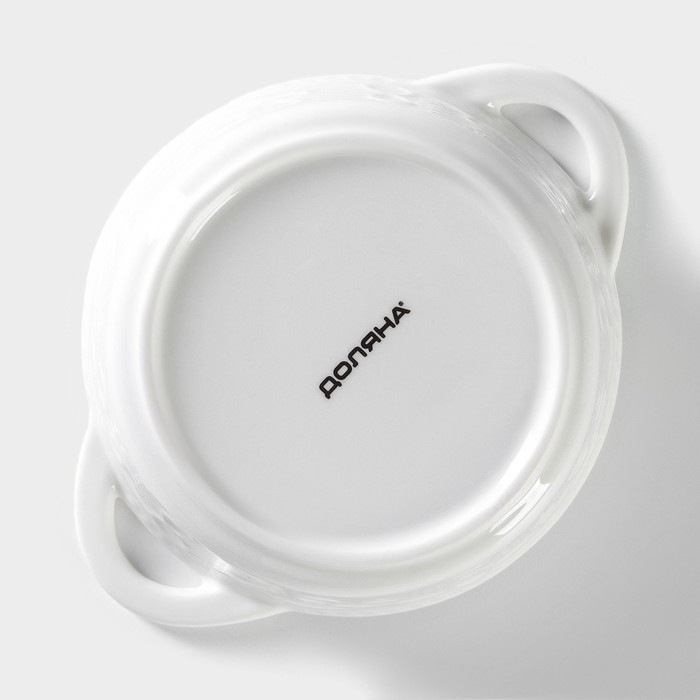 Форма для выпечки из жаропрочной керамики Доляна «Круг. Ланзо», 15×11,6 см, цвет белый Форма для выпечки из жаропрочной керамики Доляна «Круг. Ланзо», 15×11,6 см, цвет белый