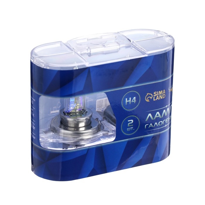 Галогенная лампа Cartage Rainbow Н4, P43t, 12 В, 60/55 Вт +30%, набор 2 шт Галогенная лампа Cartage Rainbow Н4, P43t, 12 В, 60/55 Вт +30%, набор 2 шт