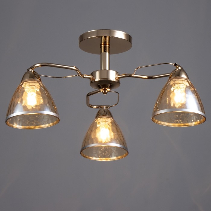 Люстра Люстра "Донна" 3хЕ27 40Вт золото 56х56х22 см BayerLux