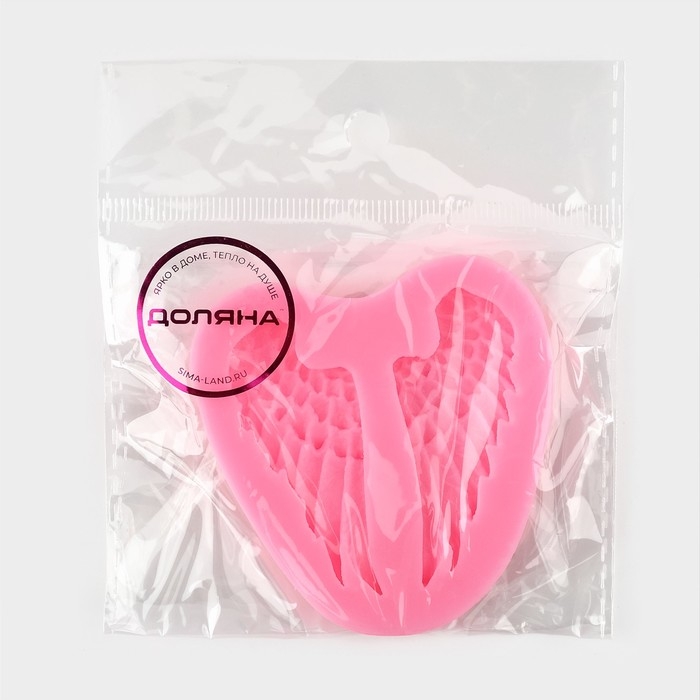 Молд Доляна «Крылья», силикон, 7×6,5 см, цвет МИКС Молд Доляна «Крылья», силикон, 7×6,5 см, цвет МИКС