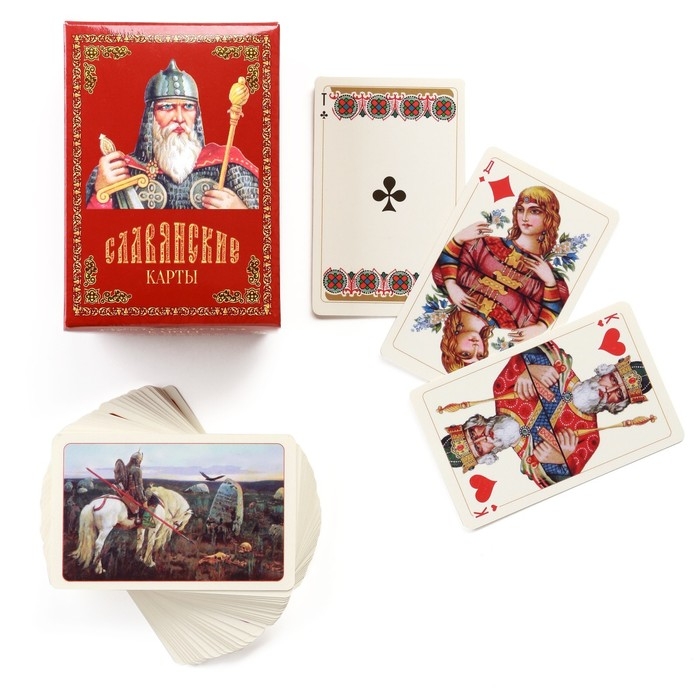 Карты игральные подарочные &laquo;Славянские&raquo;, 36 шт., карта 8.5&times;6.5 см, картон 270 г