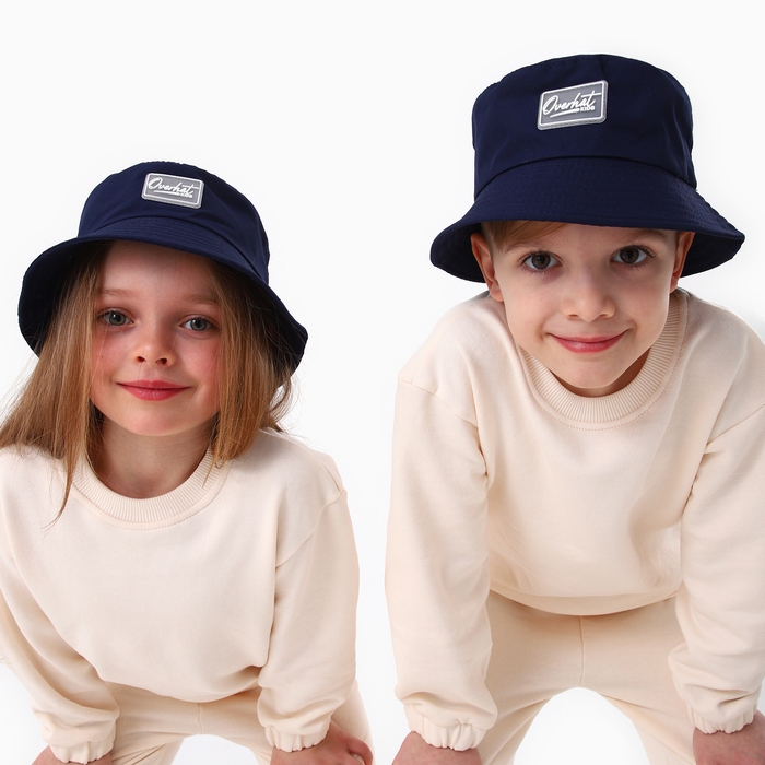 Панама детская для мальчика, цвет темно-синий, р-р 52-54 Панама детская для мальчика, цвет темно-синий, р-р 52-54