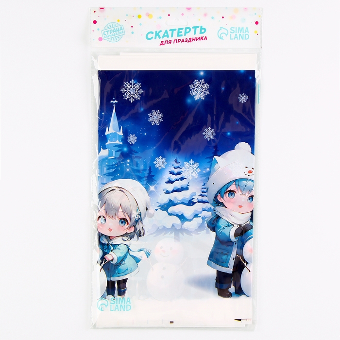Скатерть новогодняя одноразовая &laquo;Аниме&raquo; 180х137 см