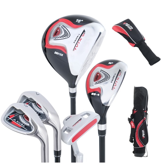 Набор клюшек для гольфа PGM, для детей, 130-150 см, сумка в комплекте Набор клюшек для гольфа PGM, для детей, 130-150 см, сумка в комплекте