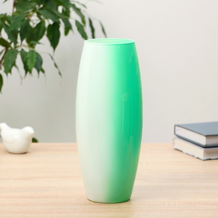 Ваза  Ваза "Абстракция-зеленый" d-7,5см 10х26 см, микс