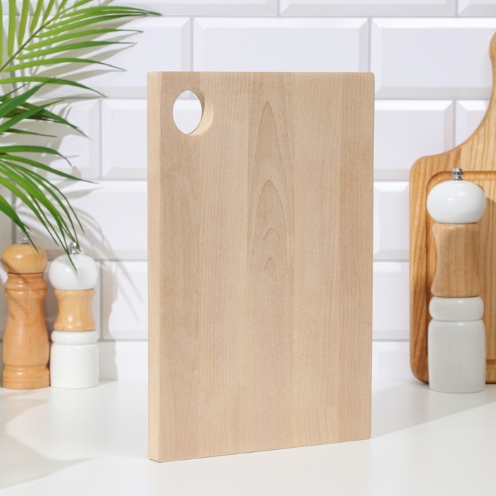 Доска разделочная деревянная  Доска разделочная деревянная "Классика" 30х20х1,8 см береза