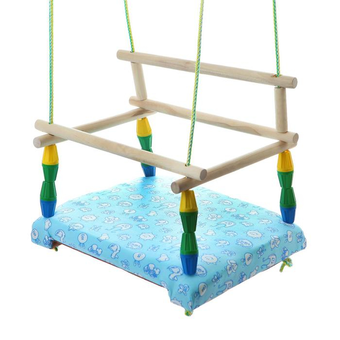 Качели детские, с мягким сиденьем, МИКС Качели детские, с мягким сиденьем, МИКС