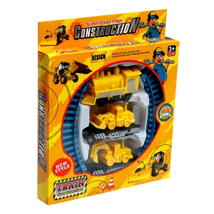 Железная дорога «Строитель», работает от батареек Железная дорога «Строитель», работает от батареек