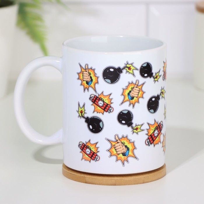 Кружка сублимация Кружка сублимация "Бомбическая жидкость", с нанесением