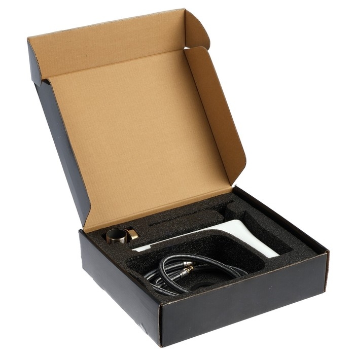 Смеситель для раковины ZEIN Z3875, однорычажный, высота излива 12 см, латунь, белый/gold Смеситель для раковины ZEIN Z3875, однорычажный, высота излива 12 см, латунь, белый/gold