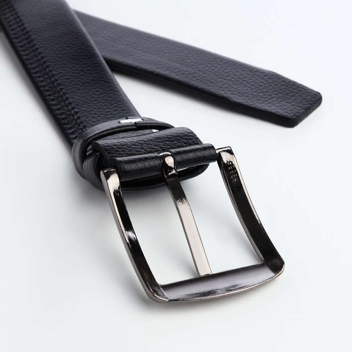 Ремень мужской, Великан, винт, ширина 3,5 см, пряжка металл, цвет чёрный Ремень мужской, Великан, винт, ширина 3,5 см, пряжка металл, цвет чёрный