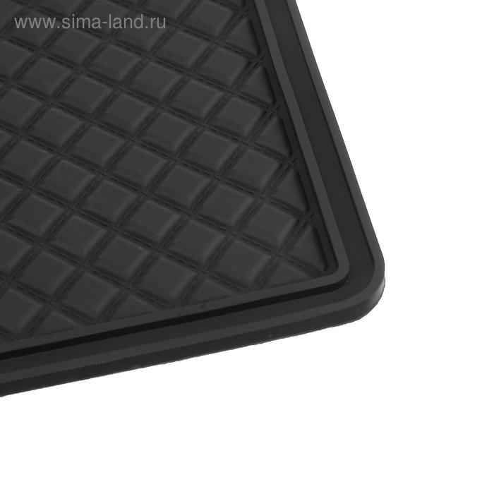 Коврик противоскольязщий 18х14 см, с бортом, черный Коврик противоскольязщий 18х14 см, с бортом, черный