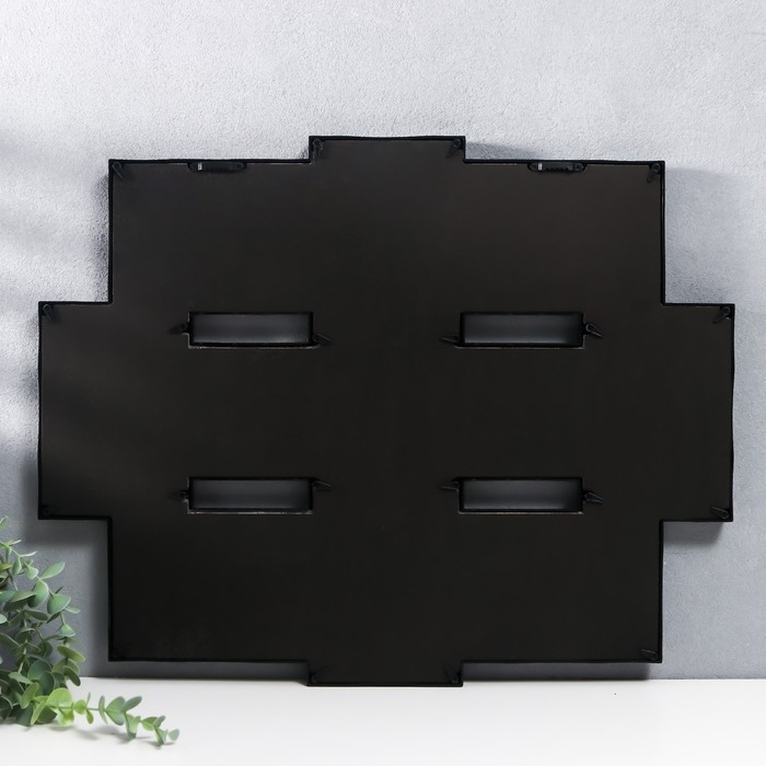 Мультирамка  Мультирамка "СЕМЬЯ" коллаж на 8 фото 10х15 см, чёрный с золотым