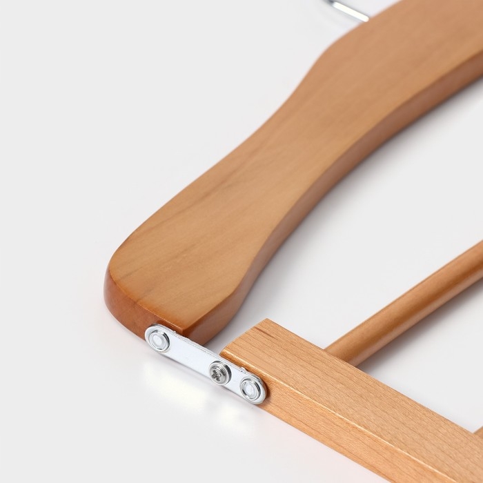 Плечики - вешалка для брюк и юбок LaDо́m Bois, 38,5×1,2×34,3 см, деревянная сорт А, многоуровневая, широкие плечики Плечики - вешалка для брюк и юбок LaDо́m Bois, 38,5×1,2×34,3 см, деревянная сорт А, многоуровневая, широкие плечики