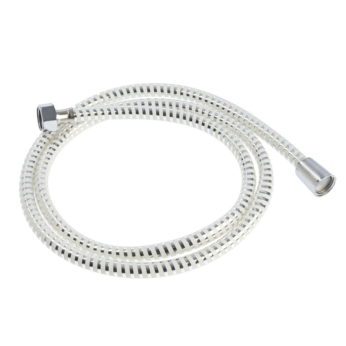 Душевой шланг ZEIN Z02PW, 150 см, с пластиковой конусообразной гайкой, ПВХ, белый Душевой шланг ZEIN Z02PW, 150 см, с пластиковой конусообразной гайкой, ПВХ, белый