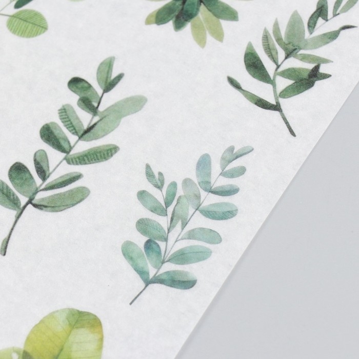 Наклейки для творчества бумага Наклейки для творчества бумага "Листья" набор 3 листа 10х20 см