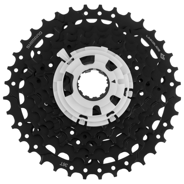 Кассета Shimano CUES CS-LG300-9, 9 скоростей, 11-36 Кассета Shimano CUES CS-LG300-9, 9 скоростей, 11-36