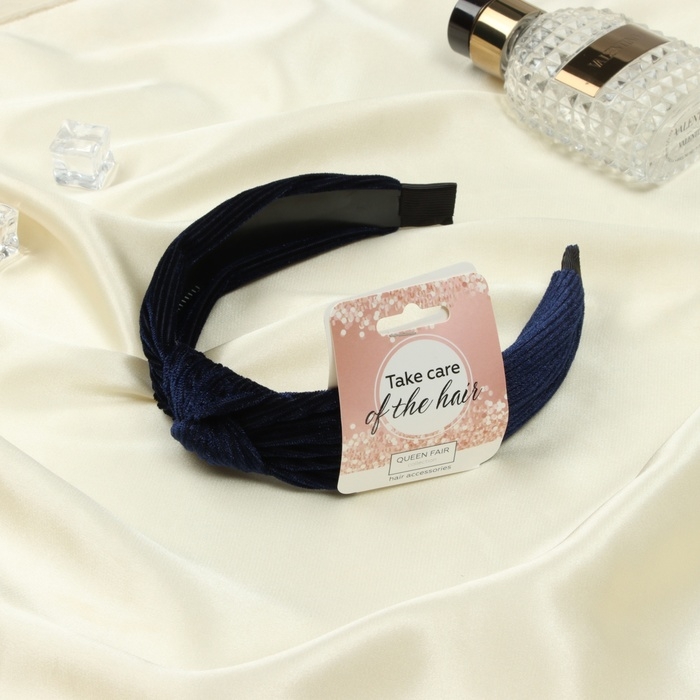 Ободок для волос Ободок для волос "Мэриель" бархат, 2,5 см, синий