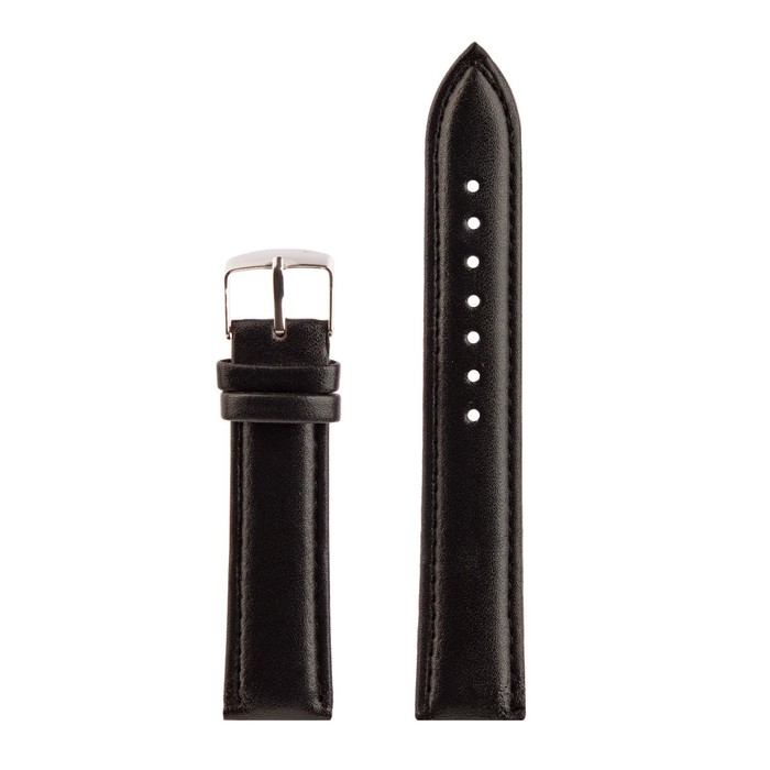 Ремешок для часов Ремешок для часов "Соломон", 20 мм, экокожа, l-20 см, черный