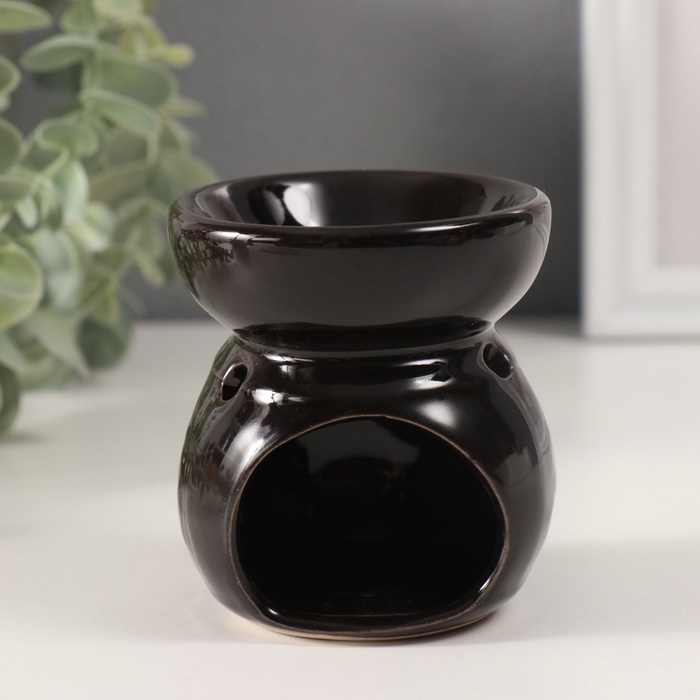 Аромалампа керамика  Аромалампа керамика "Геометрия и растительность" МИКС 7,5х8,5х9 см