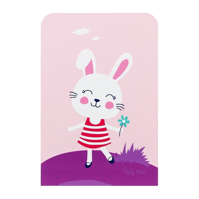 Подставки для книг Подставки для книг "Зверушки", 2 штуки, розовые