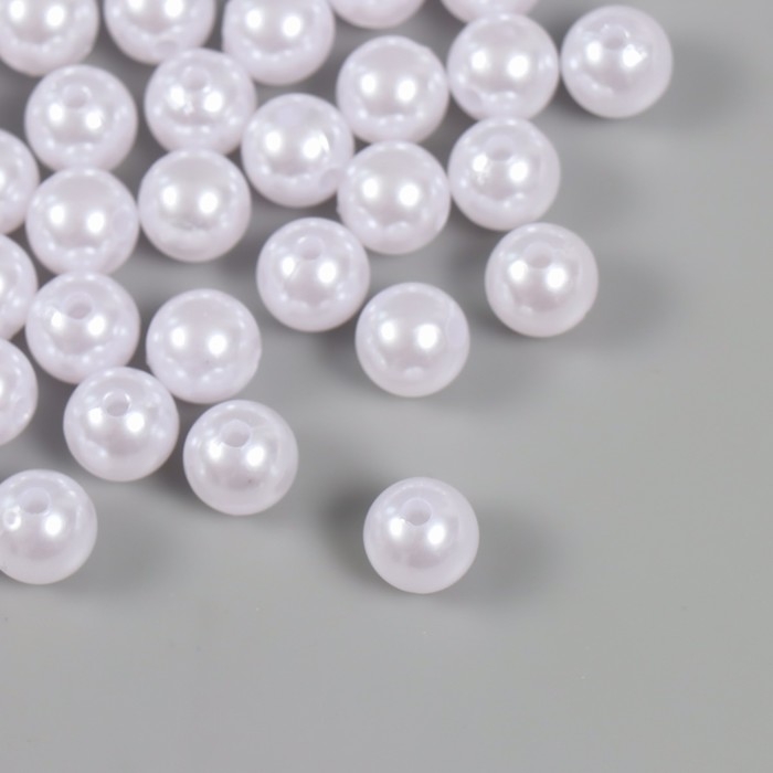 Набор бусин Набор бусин "Жемчуг" d 12 мм, 250 гр, белоснежный