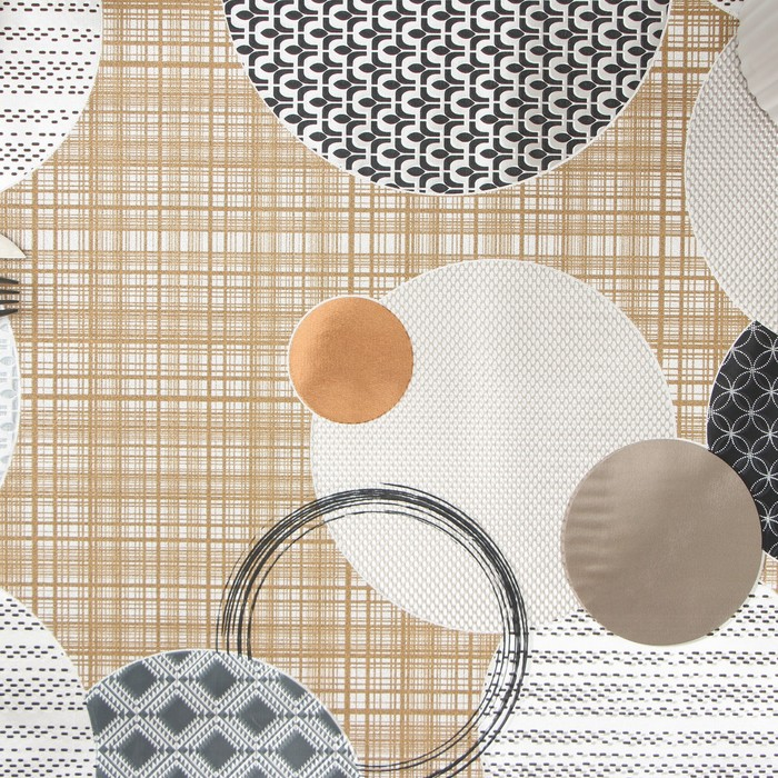 Клеёнка на стол «Конфетти», на тканой основе, рулон 20 метров, ширина 137 см Клеёнка на стол «Конфетти», на тканой основе, рулон 20 метров, ширина 137 см