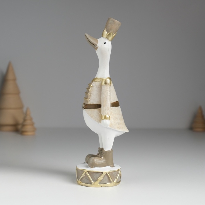 Сувенир полистоун Сувенир полистоун "Гусь в военной форме" 5,5х5,5х17 см