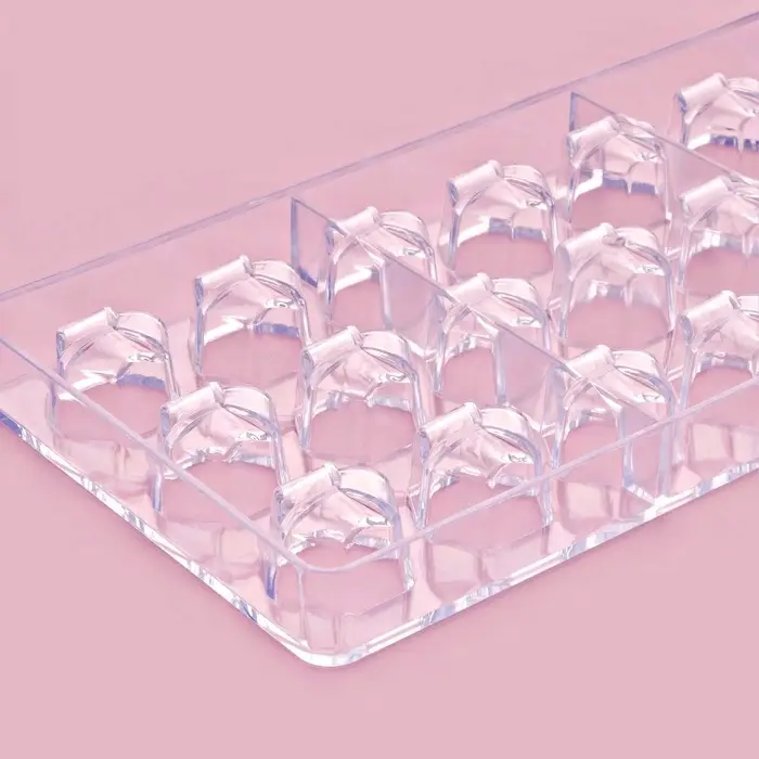 Форма для конфет и шоколада KONFINETTA &laquo;Секрет&raquo;, 27.5&times;17.5&times;2.5 см, 21 ячейка 2.5&times;2.2&times;2 см, пластик, прозрачная