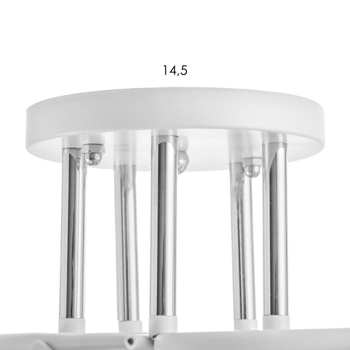 Люстра Люстра "Ава" 5хЕ27 40Вт бело-хромовый 58х58х27 см BayerLux