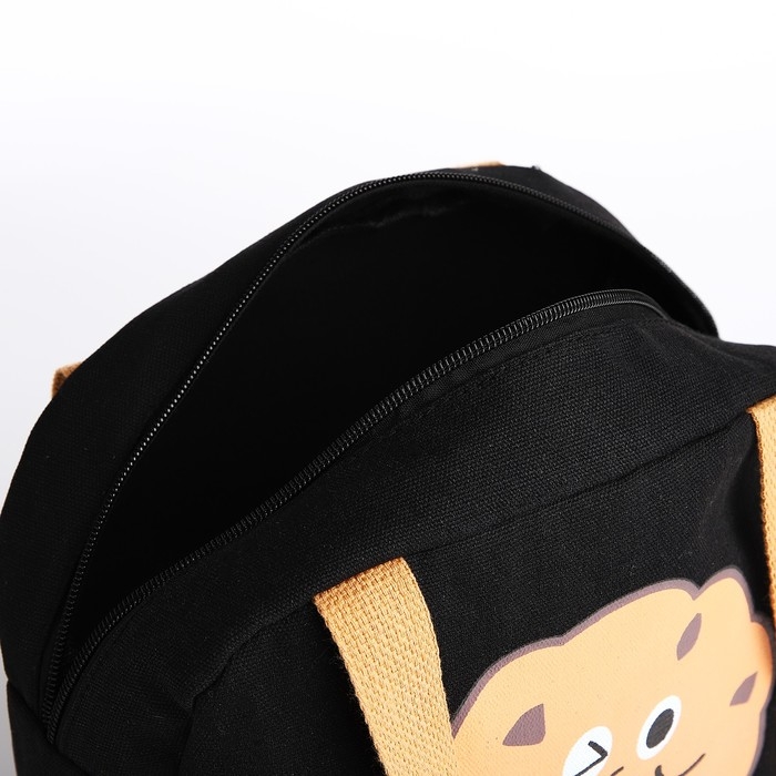 Сумка молодёжная на молнии, цвет чёрный Сумка молодёжная на молнии, цвет чёрный