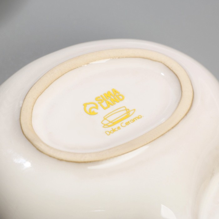 Соусник керамический «Морская ракушка», 8.5 х 15 см., цвет белый Соусник керамический «Морская ракушка», 8.5 х 15 см., цвет белый