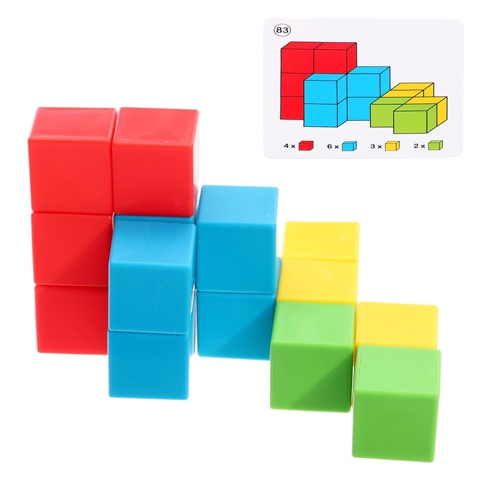 Развивающий набор «Логик-кубики», 24 элемента, 96 заданий, 3+ Развивающий набор «Логик-кубики», 24 элемента, 96 заданий, 3+