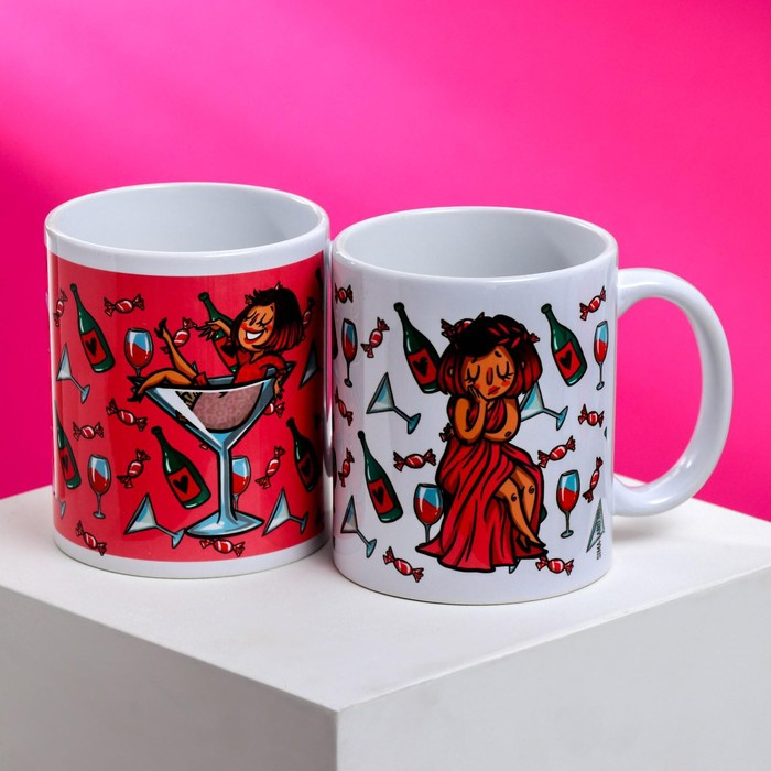 Кружки для двоих &laquo;А что ты выберешь сегодня?&raquo;, 2 шт., 350 мл