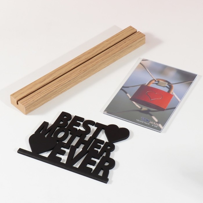 Фоторамка дерево, акрил 10х15 см Фоторамка дерево, акрил 10х15 см "Лучшая мама" 4х27х16,3 см