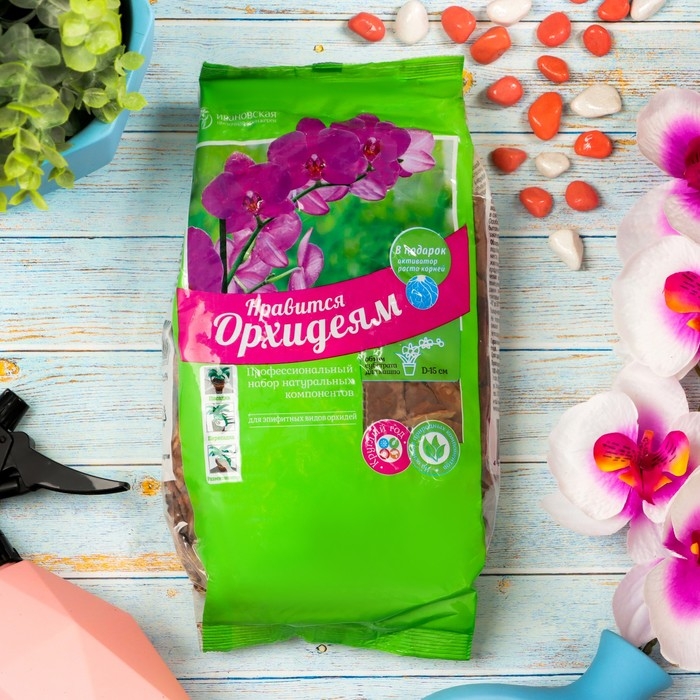 Набор натуральных компонентов для эпифитных видов орхидей, 2 л Набор натуральных компонентов для эпифитных видов орхидей, 2 л