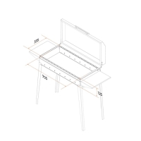 Мангал "Классика 750К" МКЛ 750К, 2 мм, 86 х 40 х 87 см