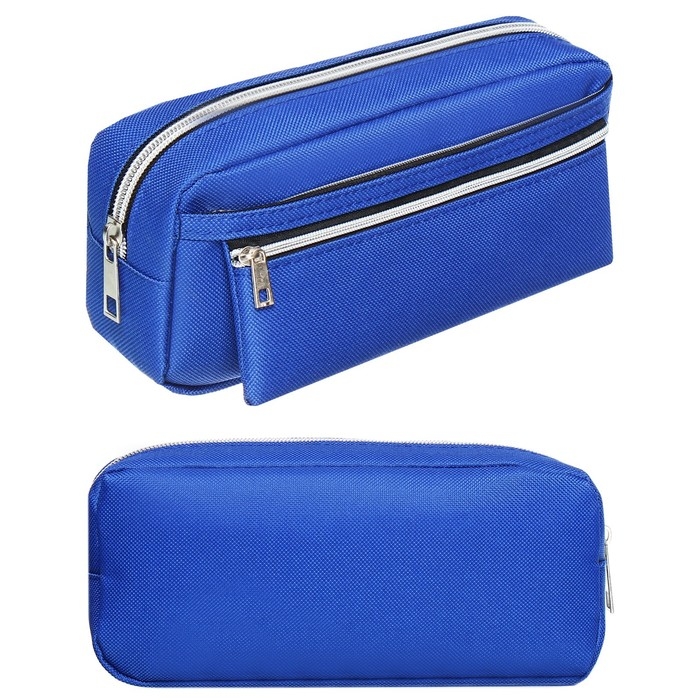 Пенал мягкий 3 отделения, 130 х 210 х 100 мм, объёмный, Calligrata, синий Пенал мягкий 3 отделения, 130 х 210 х 100 мм, объёмный, Calligrata, синий