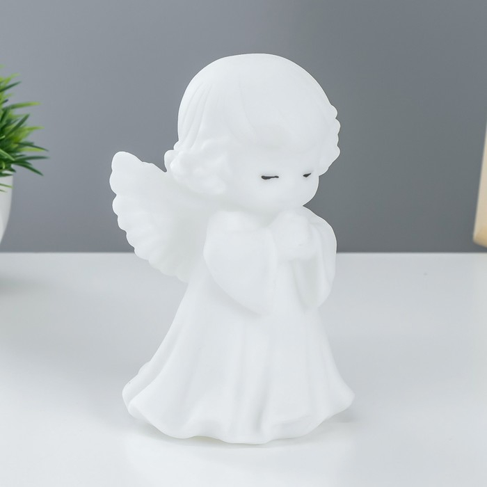 Ночник  Ночник "Ангелочек" LED батарейки 3xLR белый 8,5х8х14,5 см RISALUX