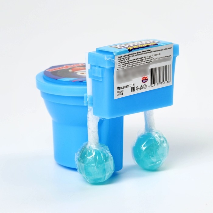 Леденцы с пудрой &laquo;Горшочек с сюрпризом&raquo; унитаз, 15 г.