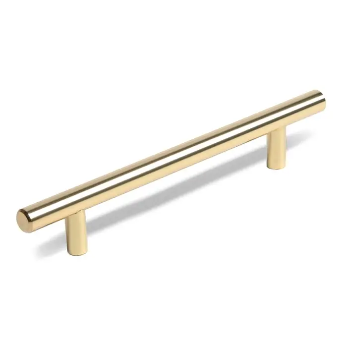 Ручка рейлинг ТУНДРА BISTRO, d=12 мм, м/о 128 мм, цвет золото, 4 шт.