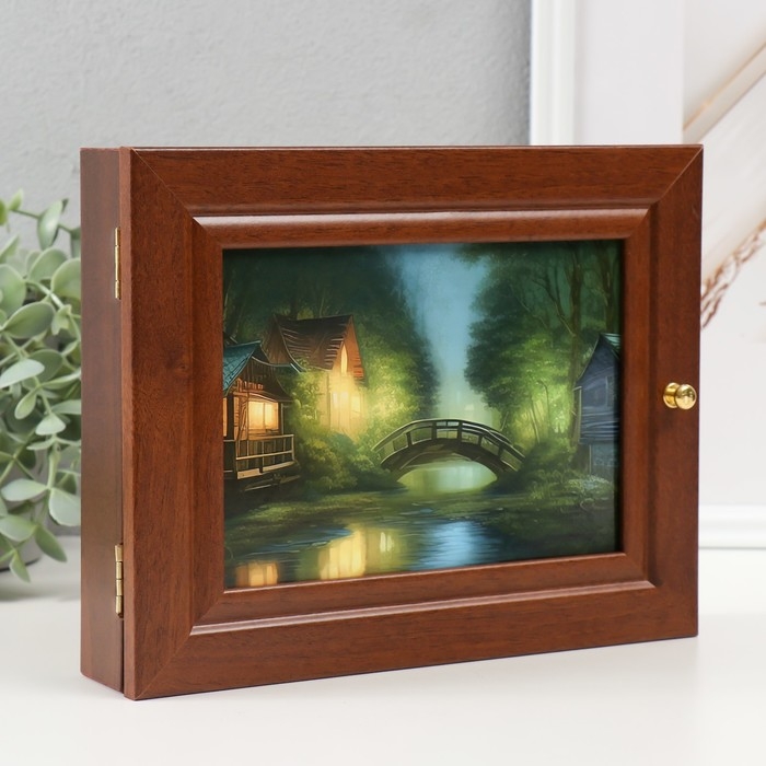 Ключница Ключница "Мостик" 19х24 см орех