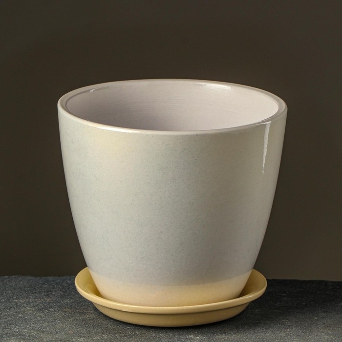 Набор горшков Набор горшков "Глянец бутон" жемчуг, 4 предмета 1 / 2 / 3,8 / 5,4 л