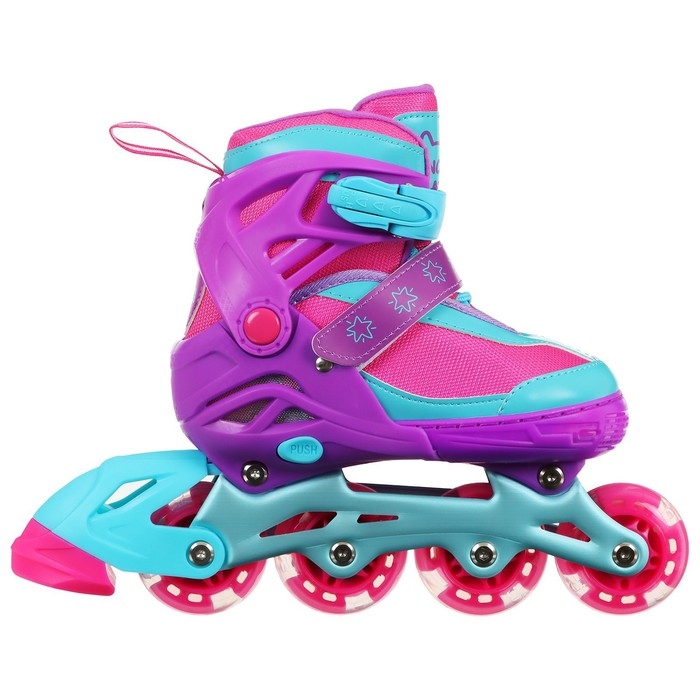 Коньки детские раздвижные Snow Cat, с роликовой платформой, р. 34-37 Коньки детские раздвижные Snow Cat, с роликовой платформой, р. 34-37